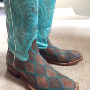 Anderson Bean Horse Power Mens Patchwork Cowboy Boots- Size 8 B NEVER WORN